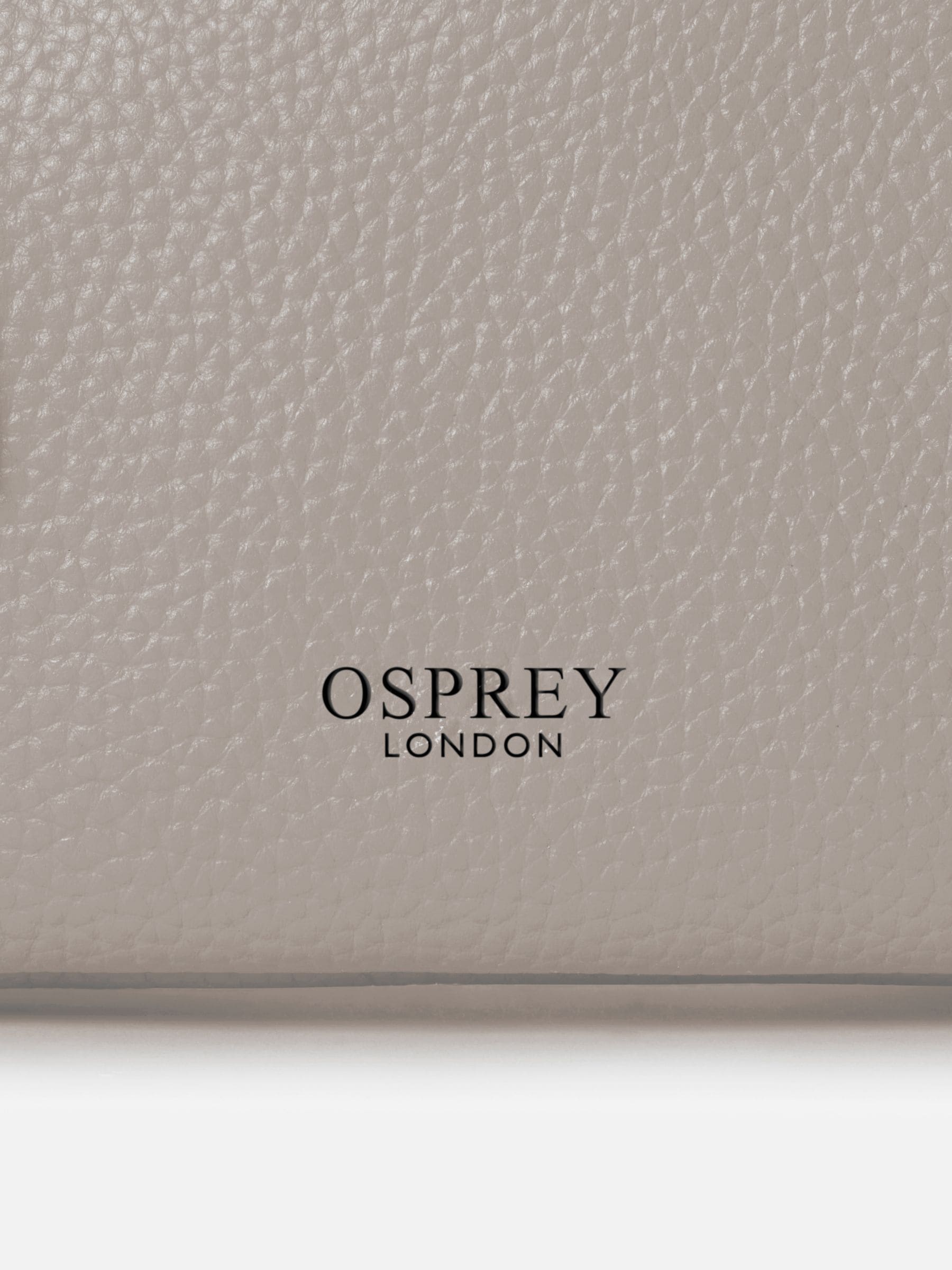 Osprey London Ruby cross-body bag in red Natural Grain leather, imported from the UK