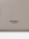 Osprey London Ruby cross-body bag in red Natural Grain leather, imported from the UK