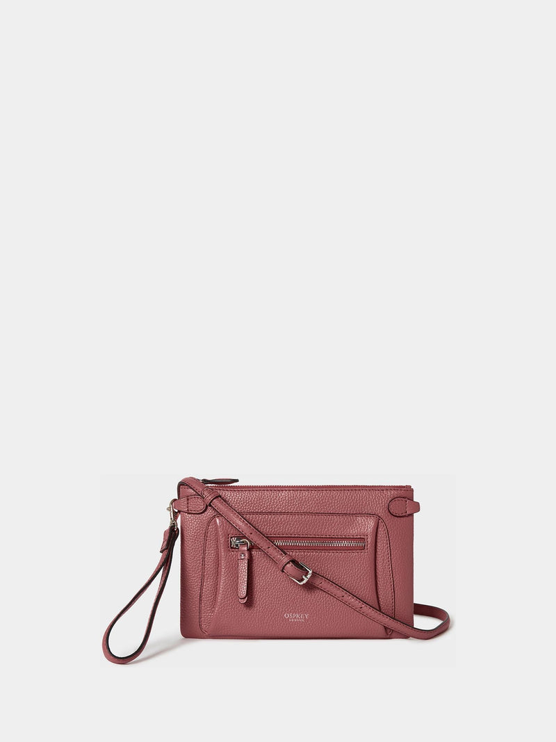 Osprey London Red The Ruby Leather Cross-Body Bag