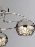 Searchlight flush ceiling light Freya rose chrome - British product