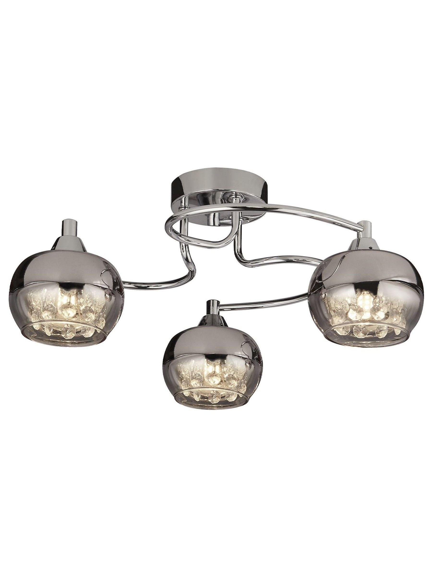 Searchlight flush ceiling light Freya rose chrome - British product