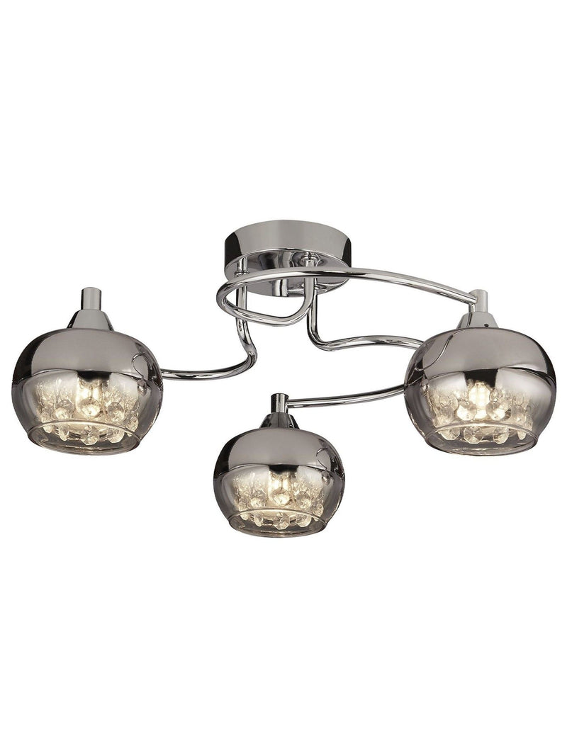 Searchlight flush ceiling light Freya rose chrome - British product