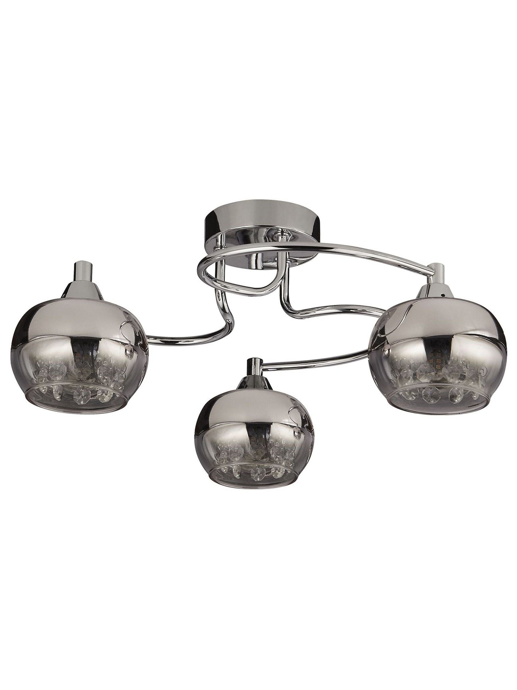 Searchlight flush ceiling light Freya rose chrome - British product