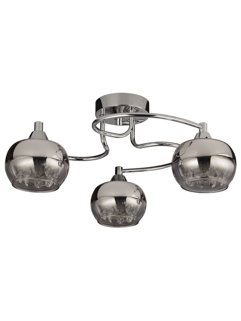 Searchlight flush ceiling light Freya rose chrome - British product
