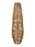 Searchlight Arlo natural rattan floor lamp 90cm - British product