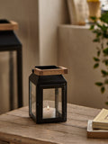 Black Bronx Metal Mini Lantern Candle Holder 15cm - British product