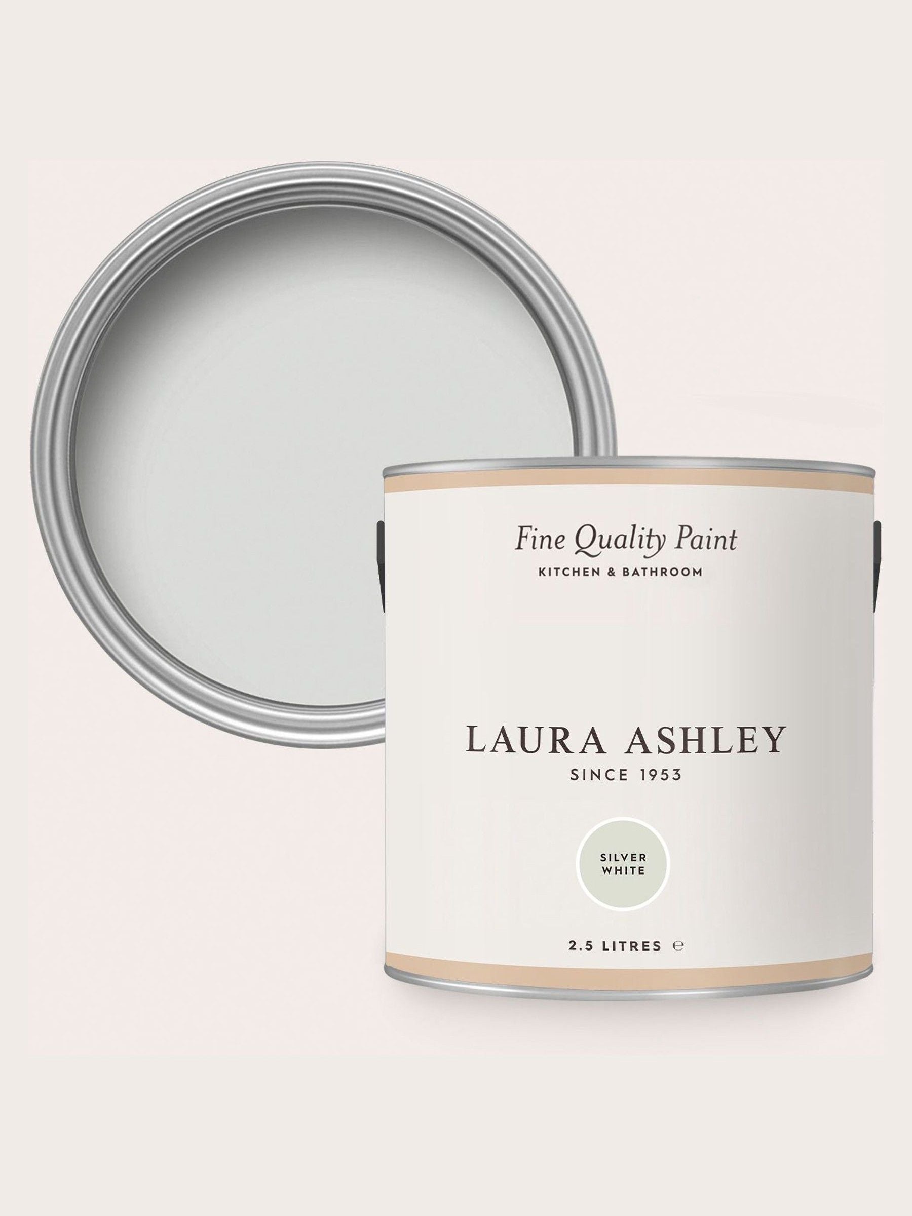 Laura Ashley Silver White paint 2.5 Litre (British brand)