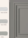 Laura Ashley Redbrook pale steel wallpaper 10m roll, imported from the UK