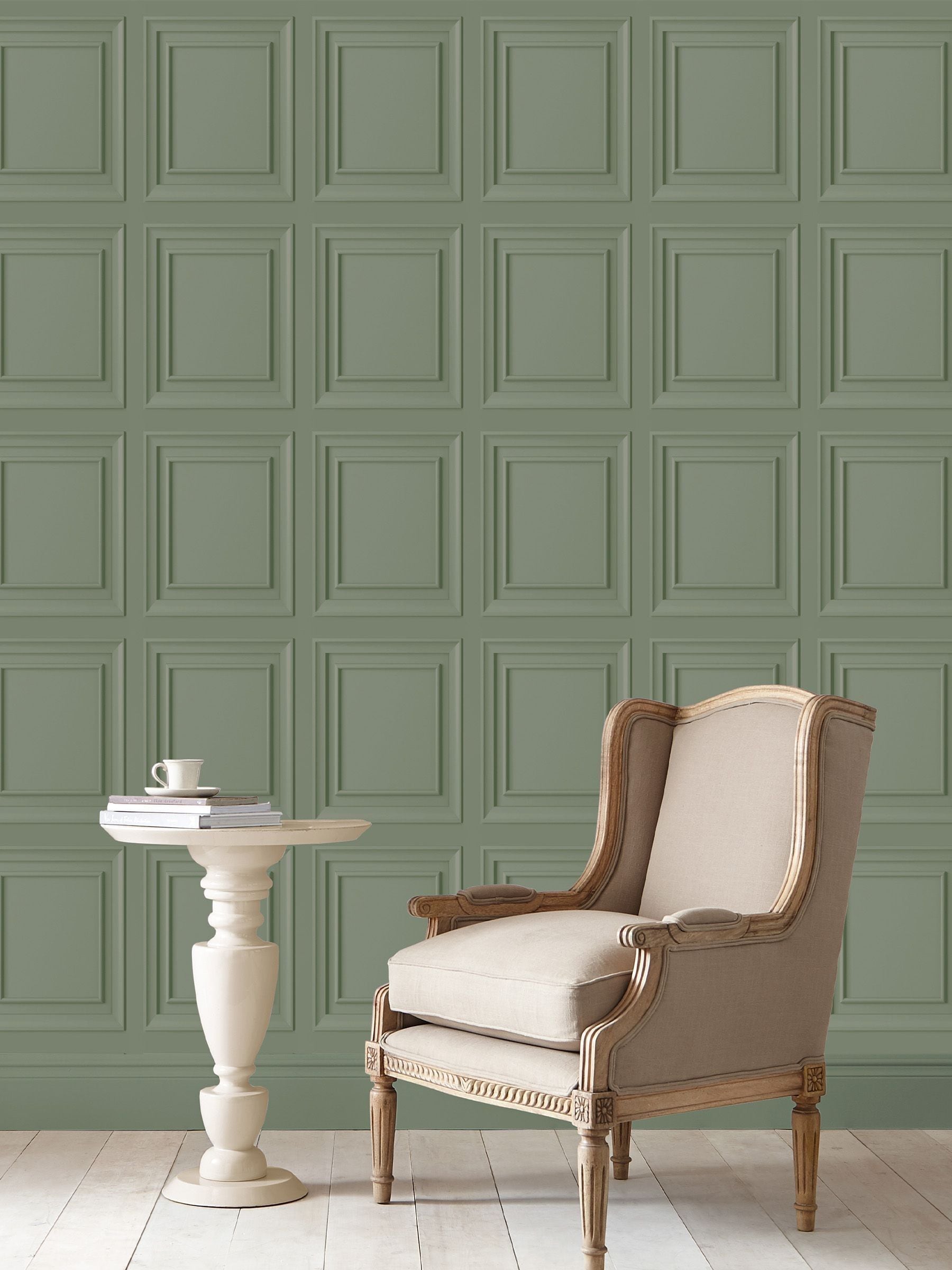 Laura Ashley Pale Steel Redbrook Wallpaper 10m