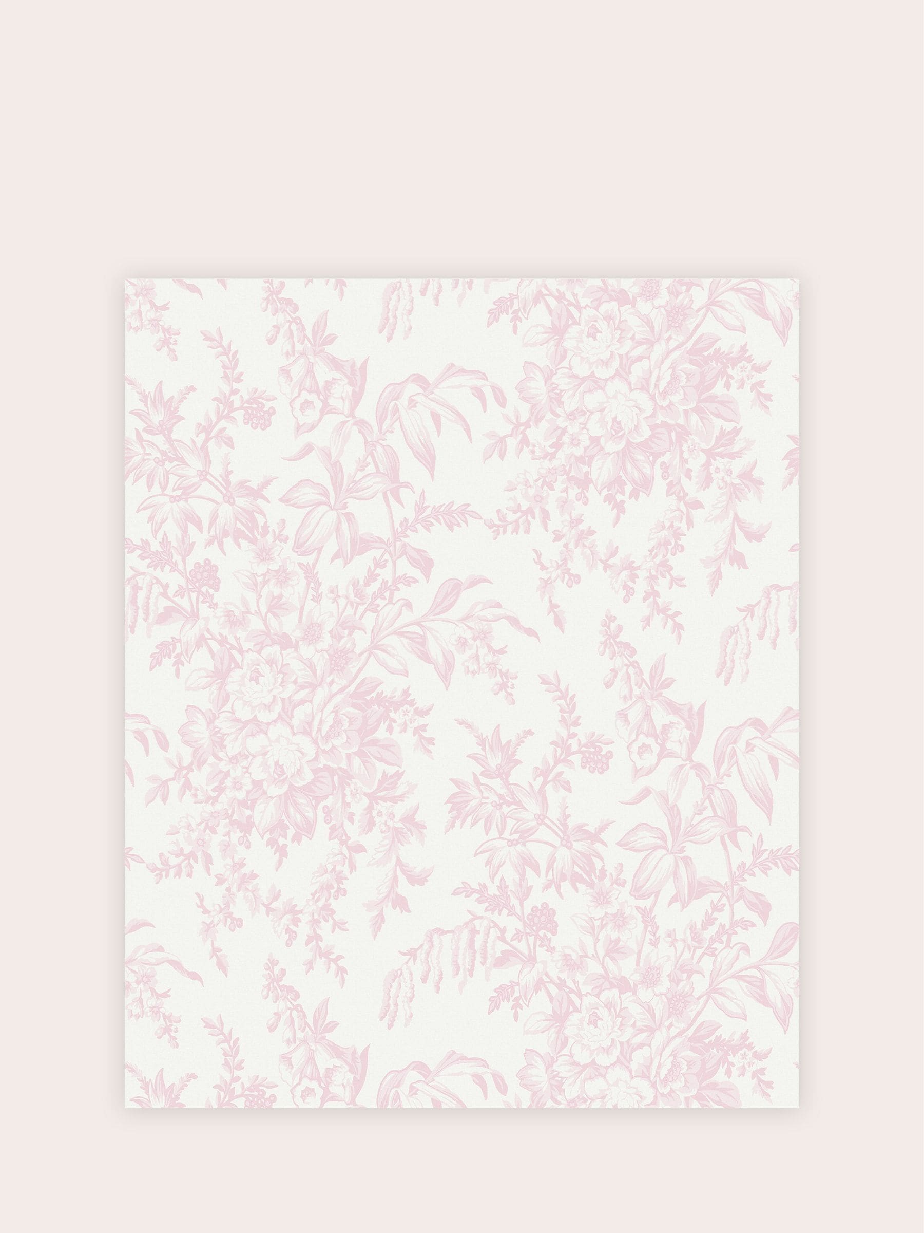 Laura Ashley Pink Picardie wallpaper 10m roll (British brand)