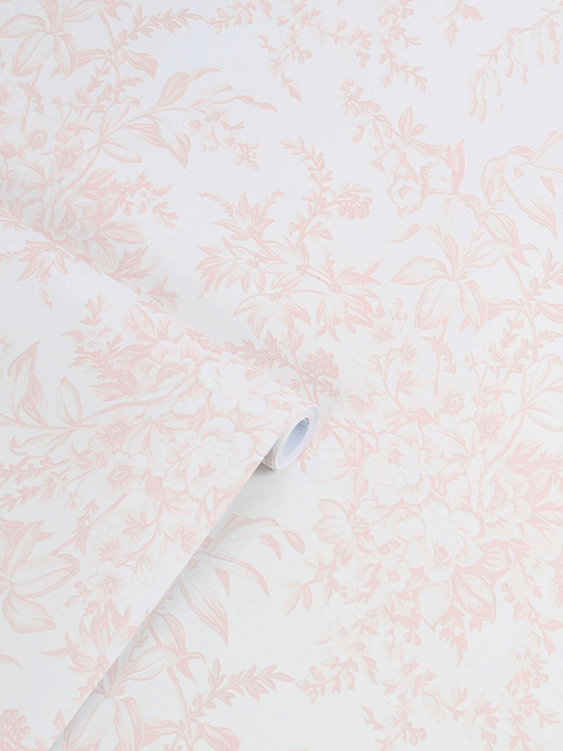 Laura Ashley Pink Picardie wallpaper 10m roll (British brand)