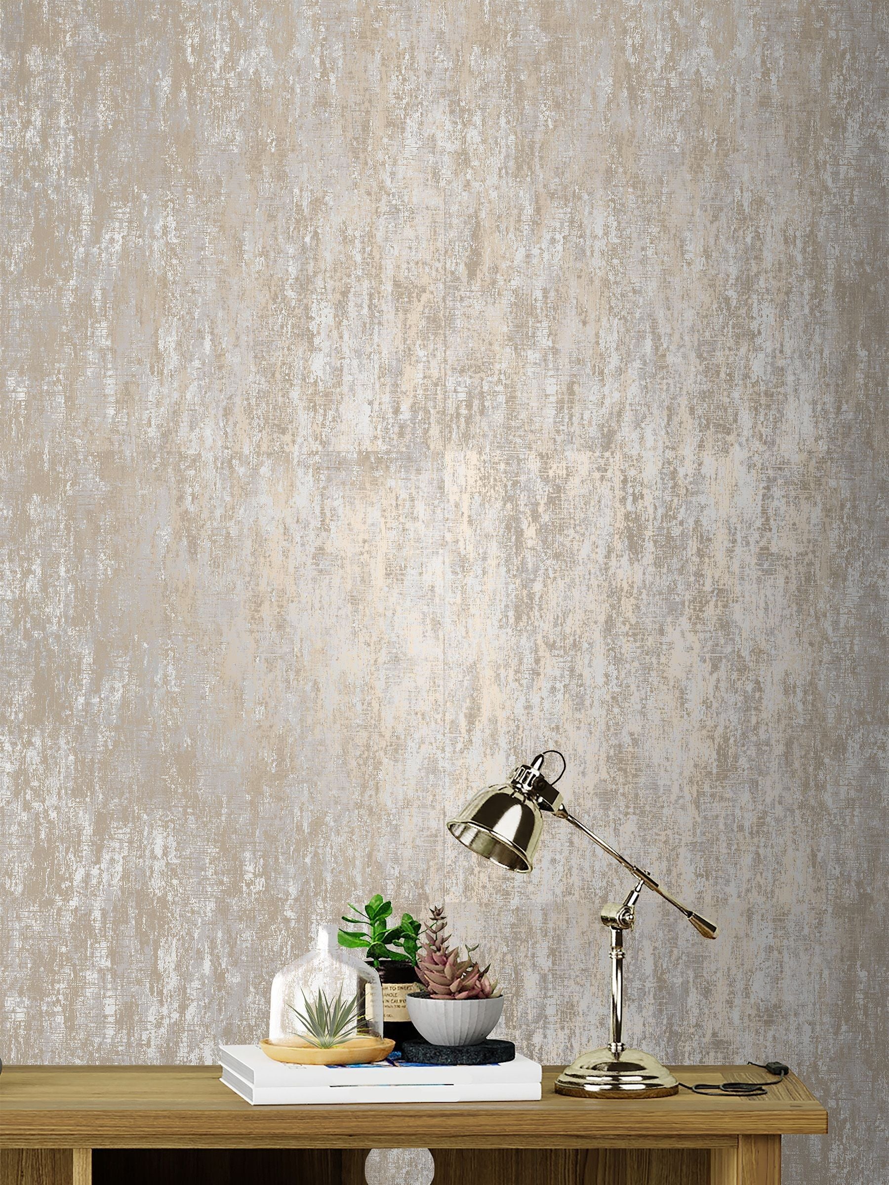 Laura Ashley Champagne Gold Whinfell A4 Wallpaper Sample