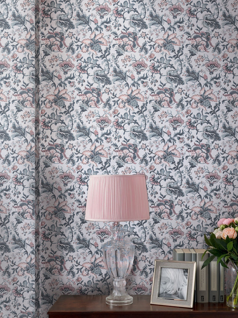 Laura Ashley wallpaper sample Dark Seaspray Portia A4 - British product
