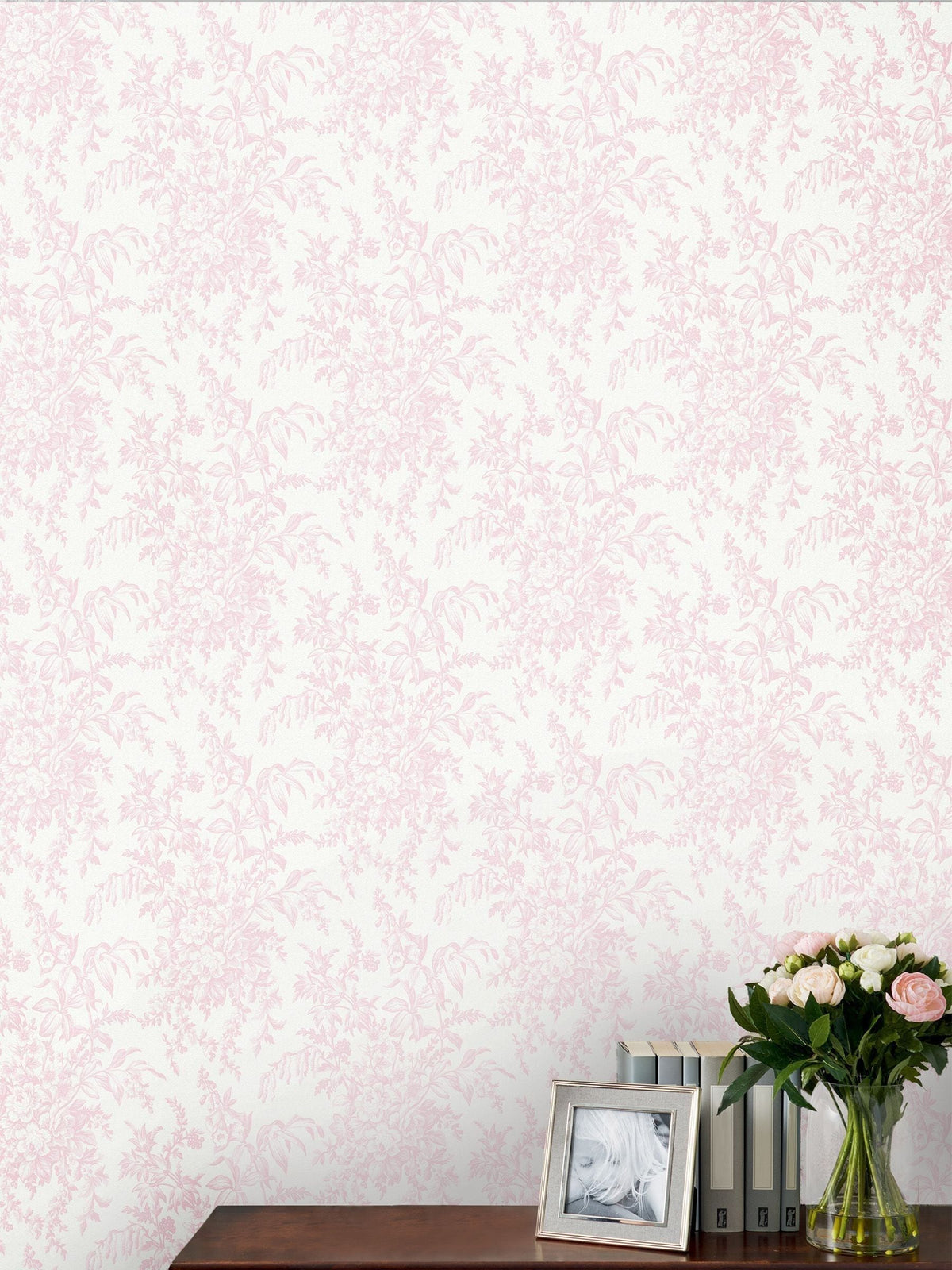 Laura Ashley Sage Green Picardie A4 Wallpaper Sample