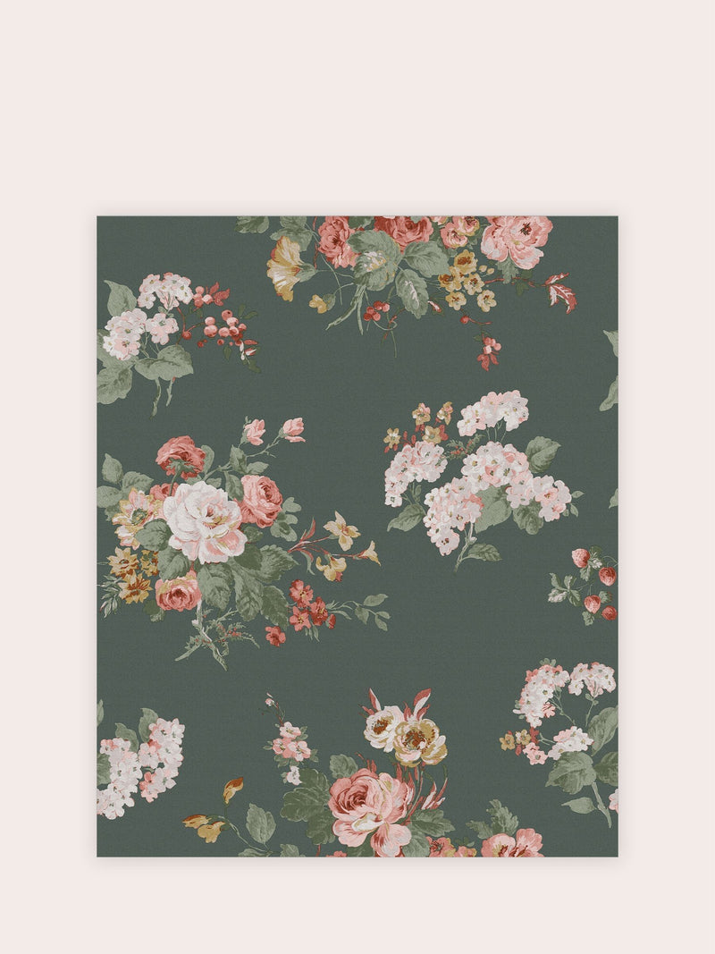 Laura Ashley Pale Sable Rosemore A4 Wallpaper Sample