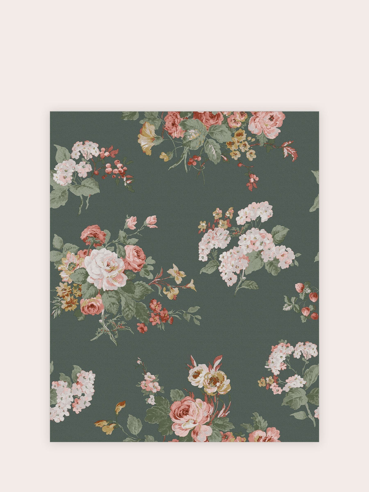 Laura Ashley Pale Sable Rosemore A4 Wallpaper Sample