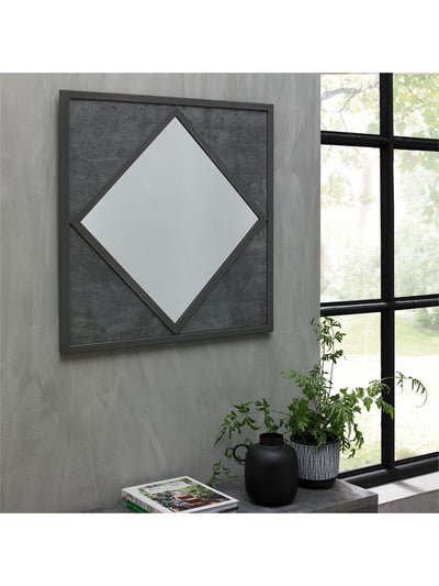 Miroir mural Bentley Designs Renzo Zinc gris foncé 20 cm x 63 cm x 63 cm Next - Achetez en ligne sur McGrocer