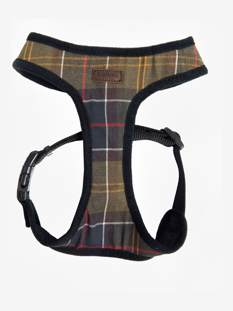 Barbour tartan dog harness (British brand)