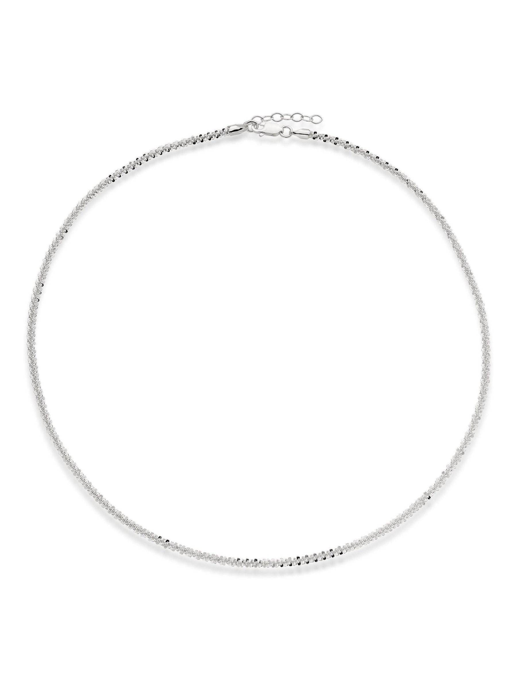 Beaverbrooks Sterling Silver Sparkle Necklace