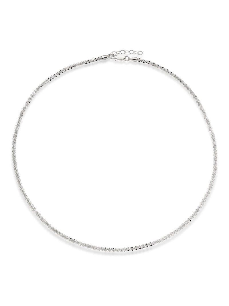 Beaverbrooks Sterling Silver Sparkle Necklace