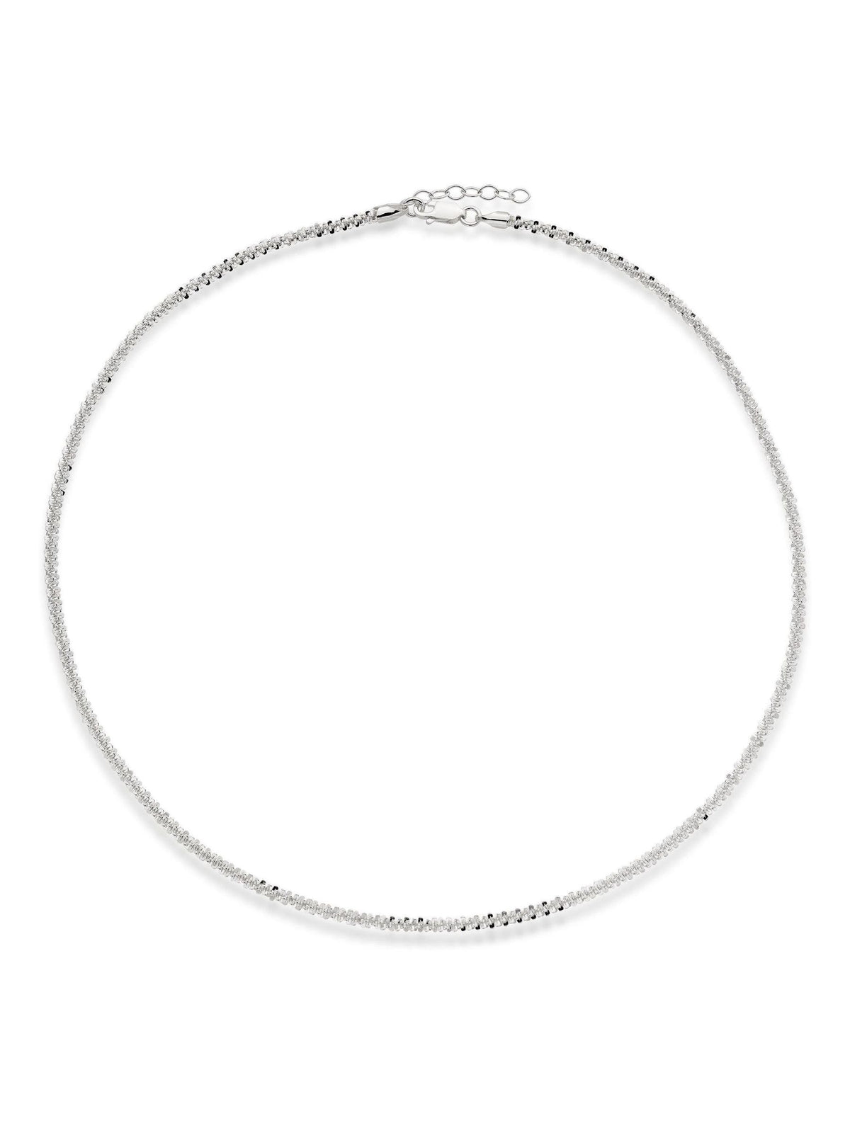 Beaverbrooks Sterling Silver Sparkle Necklace