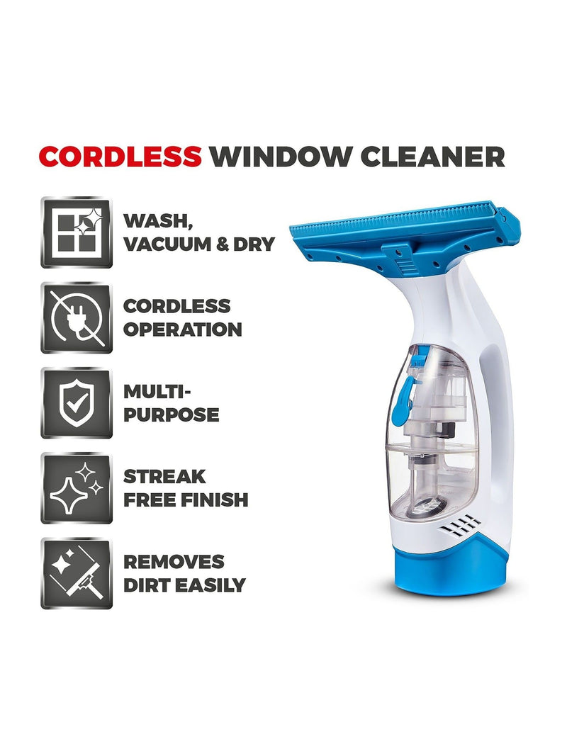 Tower TWV10 blue cordless window vacuum, UK version