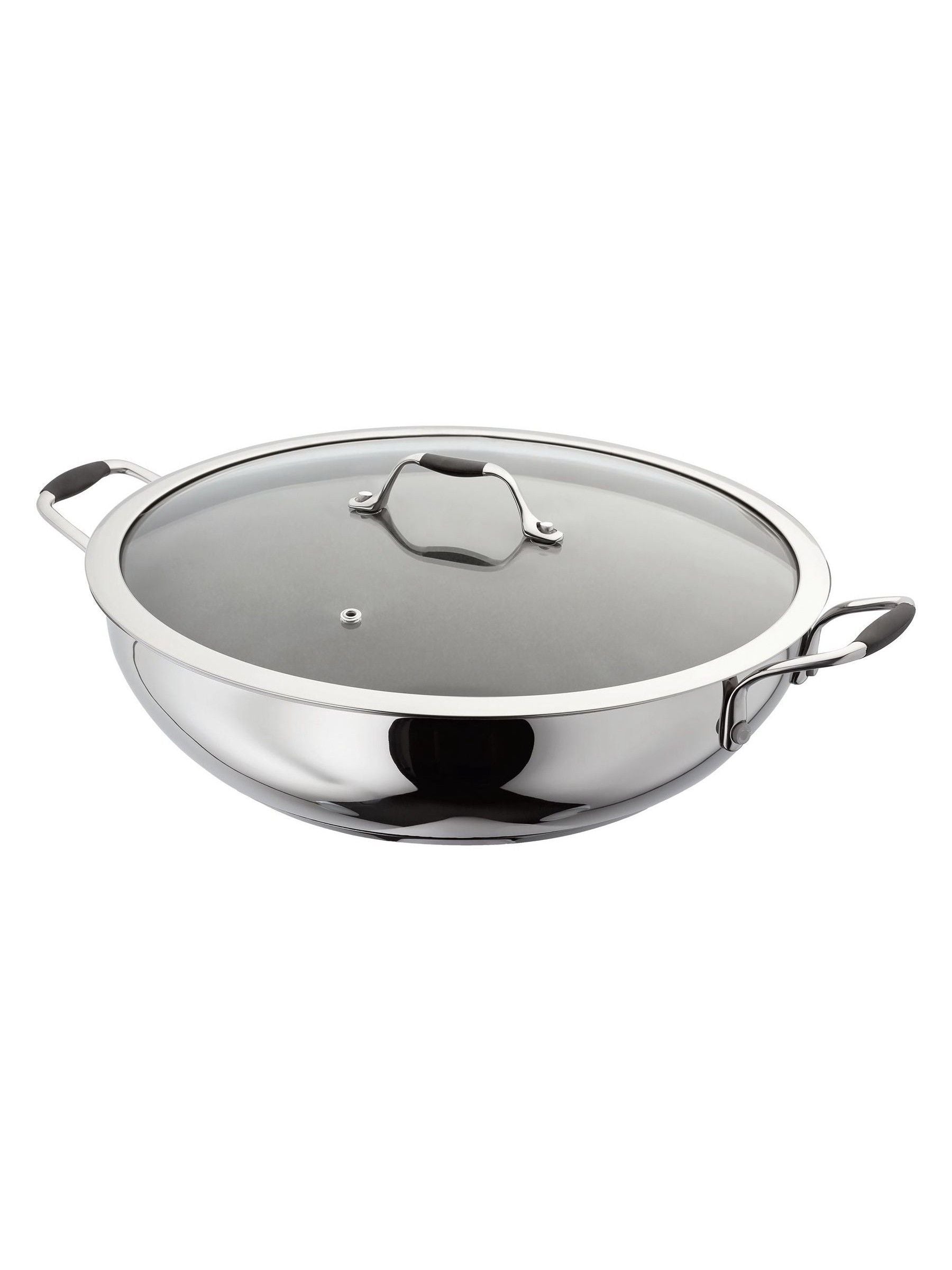 Stellar James Martin Silver Non Stick Wok 32cm (British brand)