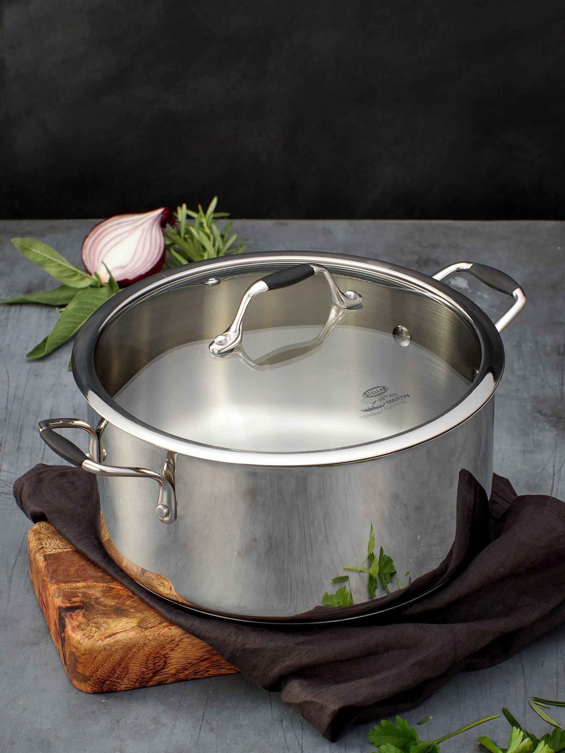 Stellar James Martin silver casserole dish 24cm (British brand)