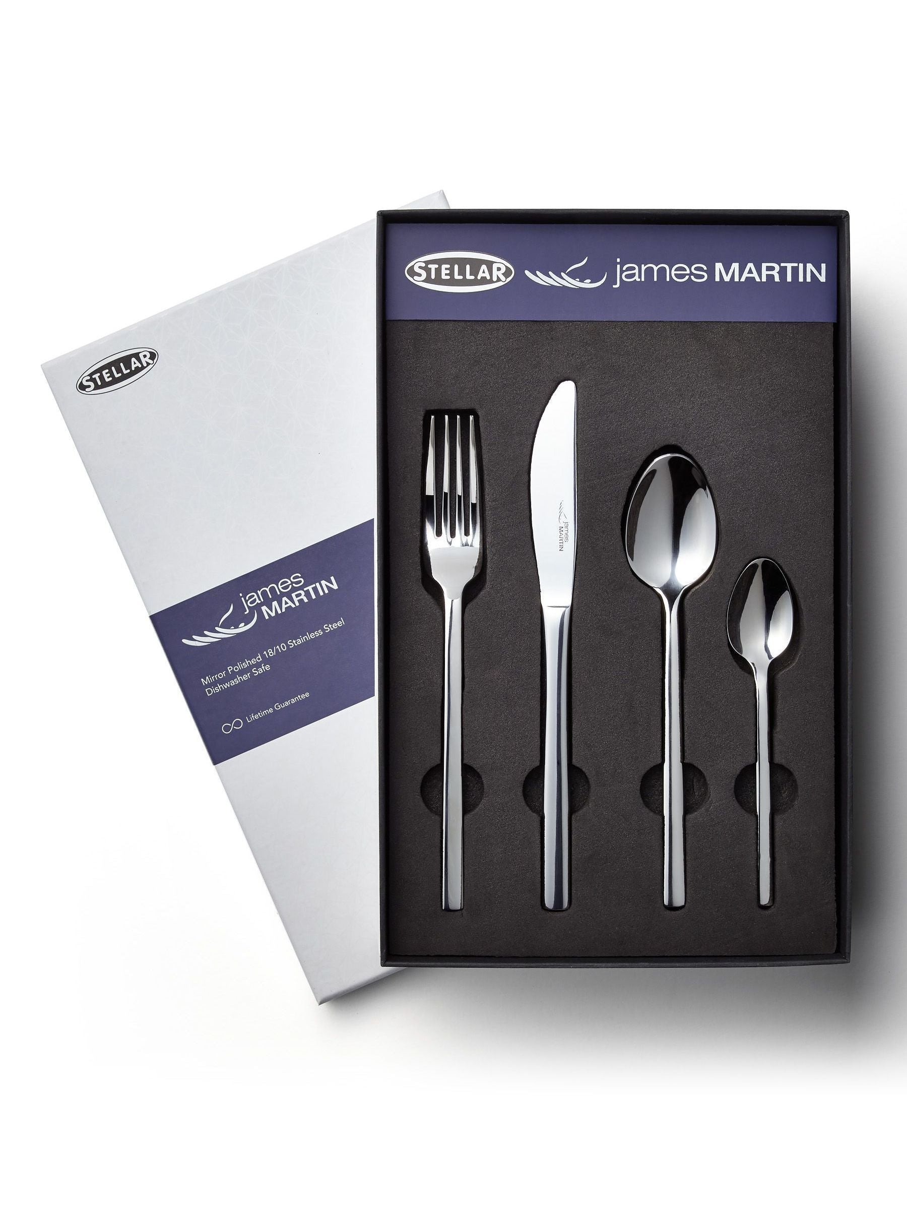Stellar James Martin silver 24 piece cutlery set (British brand)