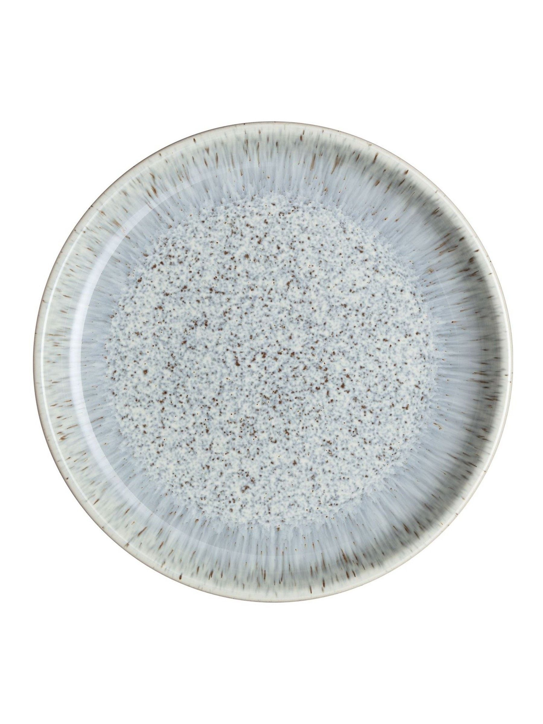 Denby 12 Piece Grey Halo Speckle Coupe Tableware Set