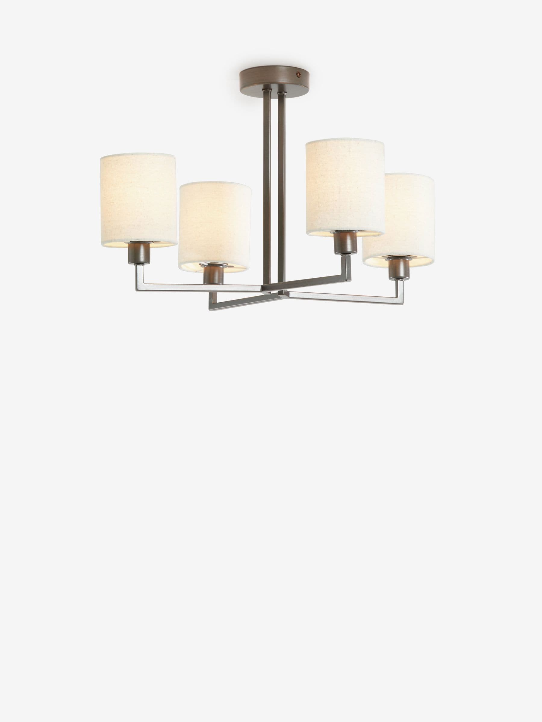 Greenwich 4 light flush ceiling light 50cm diameter (British brand)