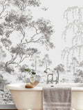 Laura Ashley black Talbenny wallpaper mural 3m, UK version