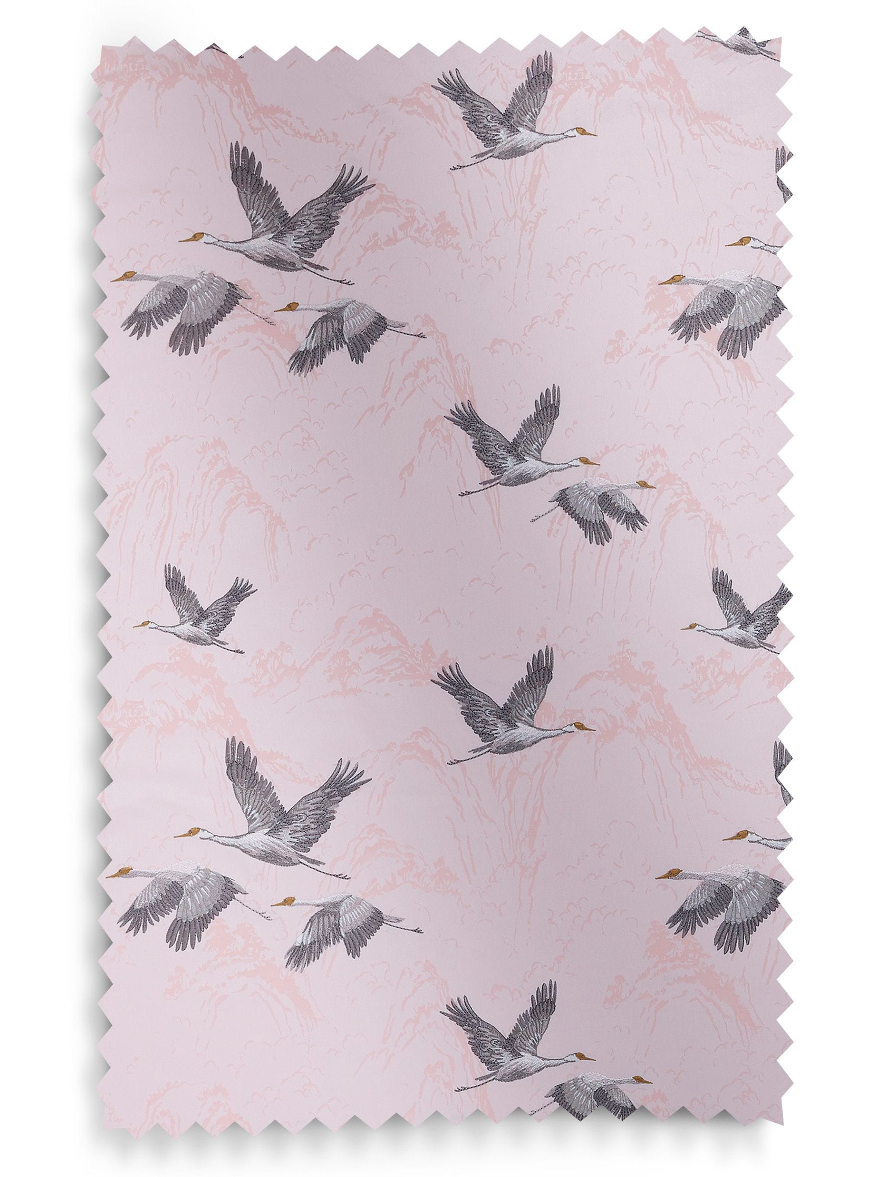 Laura Ashley Blush Pink Animalia embroidered curtains, imported from the UK