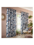 Studio G Blue Flutur eyelet curtains 229x183cm, UK version