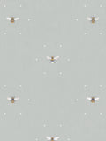 Sophie Allport bee roller blind pale slate grey made to measure - British product