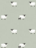 Sophie Allport sheep roller blind sage green, imported from the UK