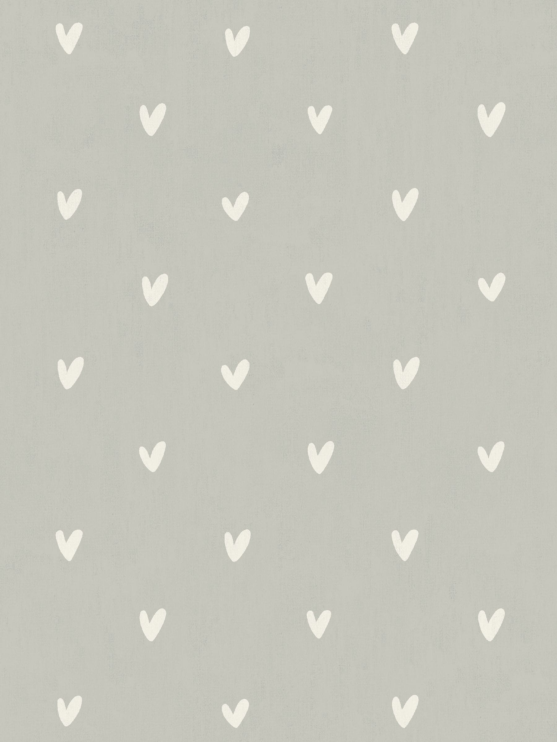 Sophie Allport Grey Hearts roller blind (British brand)