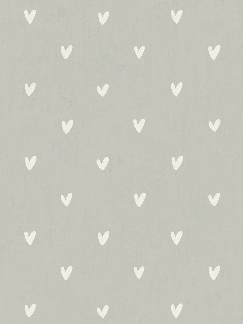 Sophie Allport Grey Hearts roller blind (British brand)