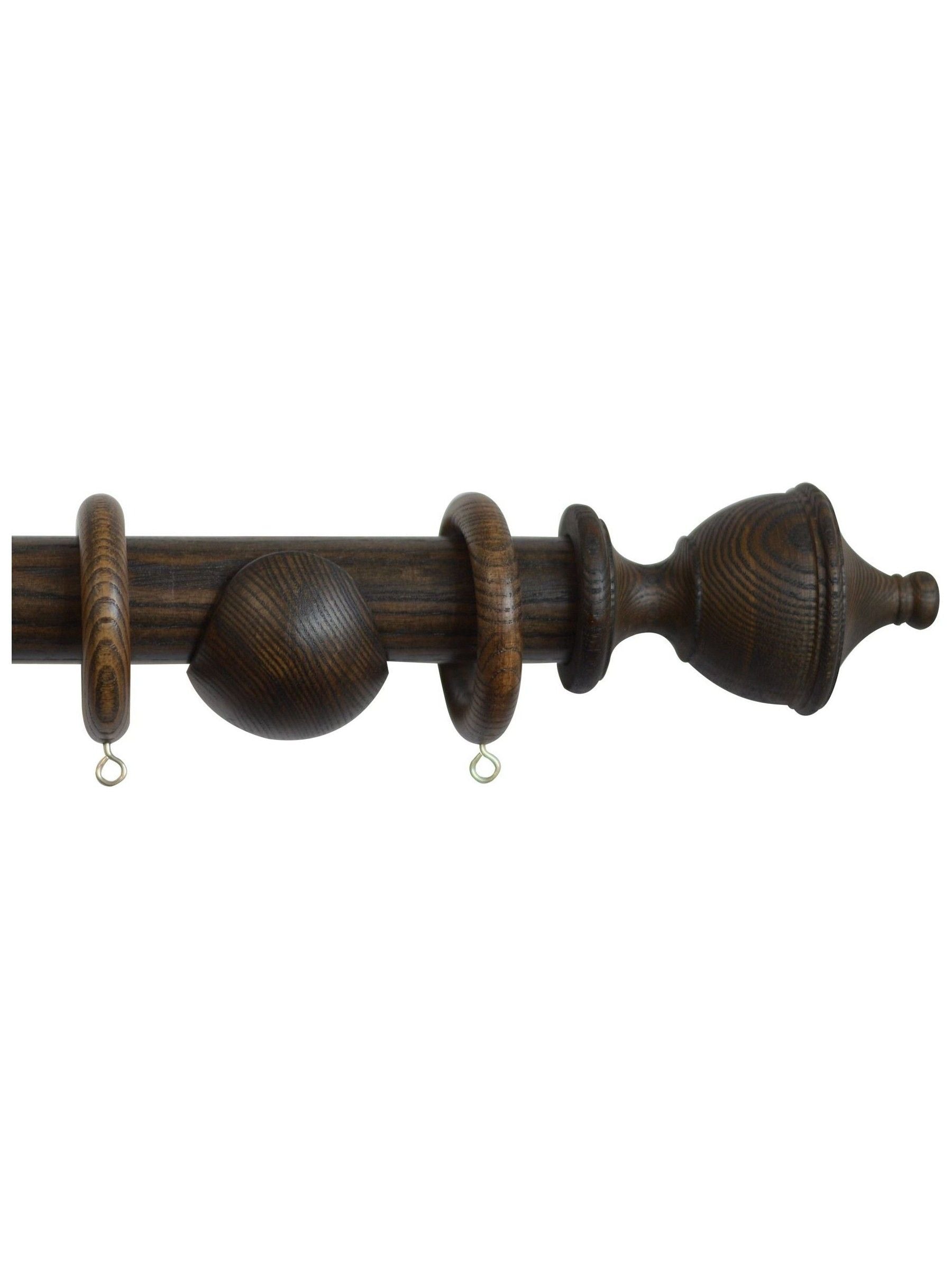 Laura Ashley Dark Chestnut Haywood curtain pole, UK version