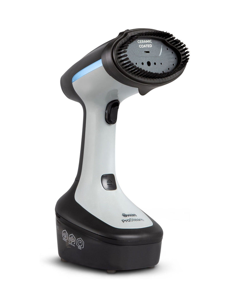 Swan grey portable garment steamer, imported from the UK