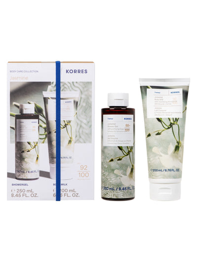 Next Korres Jasmine Shower Gel 250ml and Body Milk 200ml Set- Buy online at McGrocer
