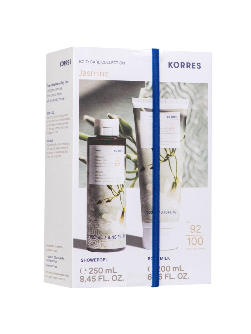 Korres Jasmine shower gel and body milk set 250ml 200ml, UK version