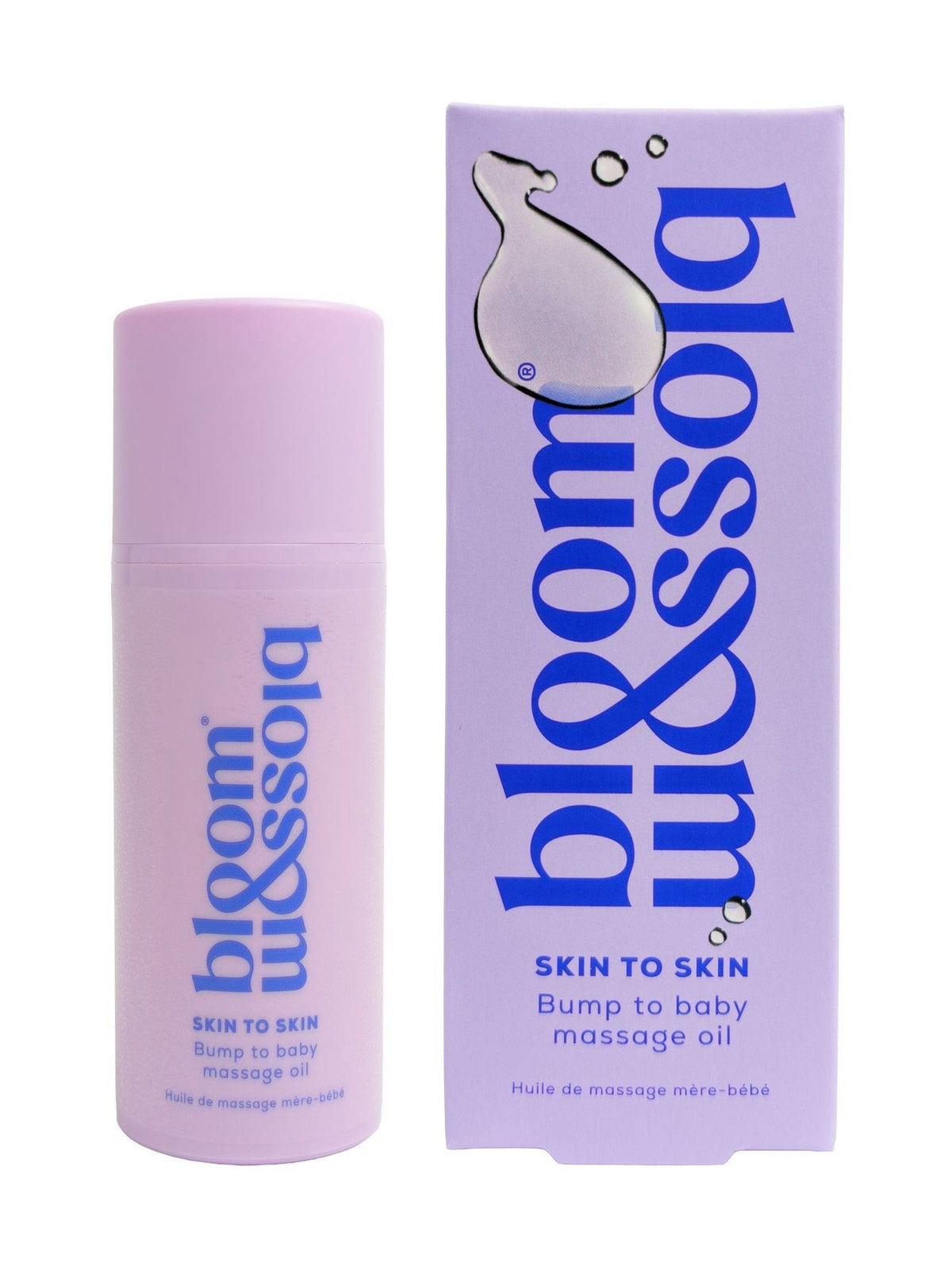 Bloom and Blossom bump to baby massage oil, imported from the UK