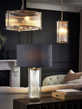 Nickel Hertford Chandelier 3 Light Ceiling Light