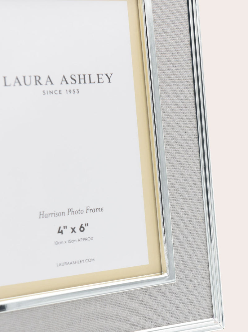 Laura Ashley Brass/Navy Harrison 4x6 photo frame, UK version