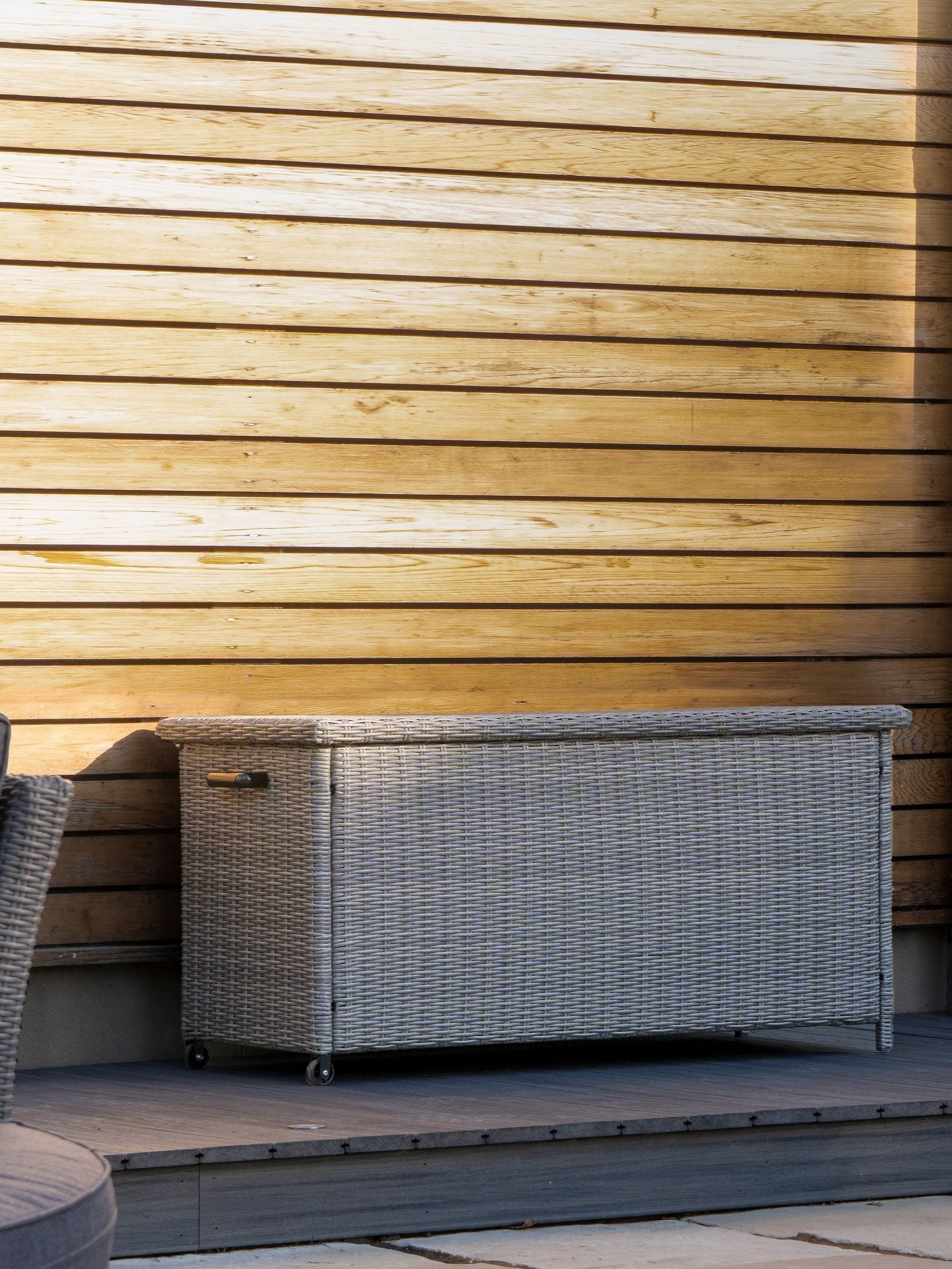 Pacific slate grey outdoor cushion box small, imported from the UK