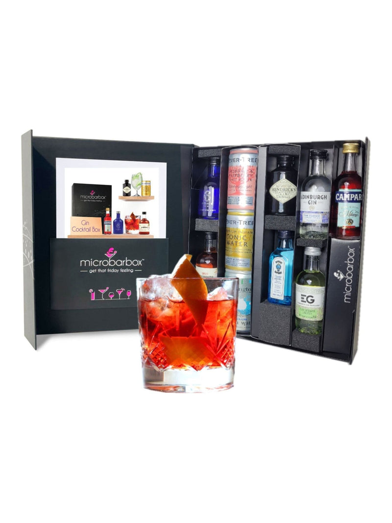 MicroBarBox Gin Cocktail Set Premium Gift Box - British product