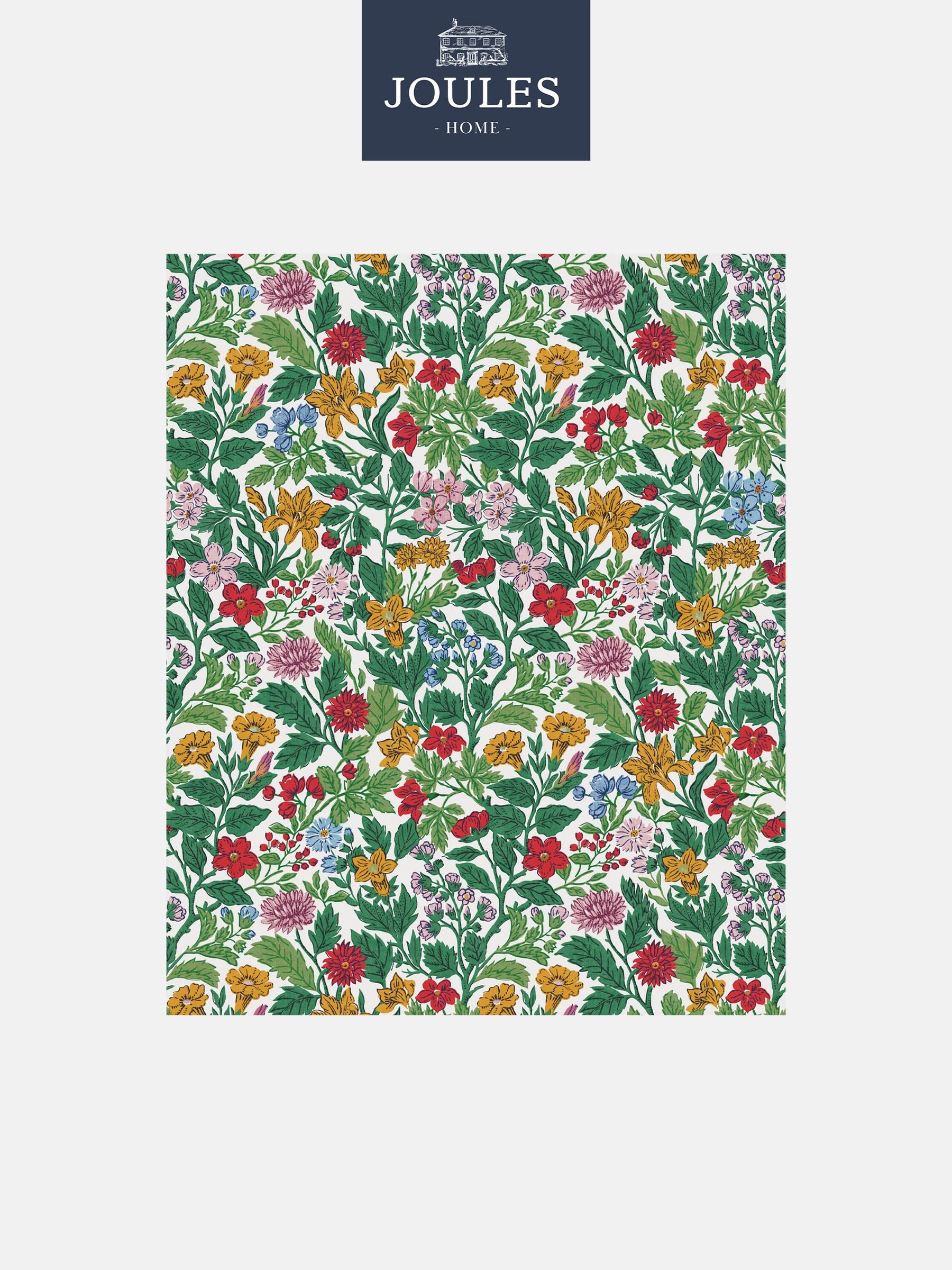 Joules floral wallpaper in rainbow palette, UK version