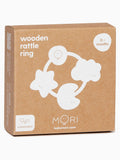 MORI natural wooden rattle ring (British brand)