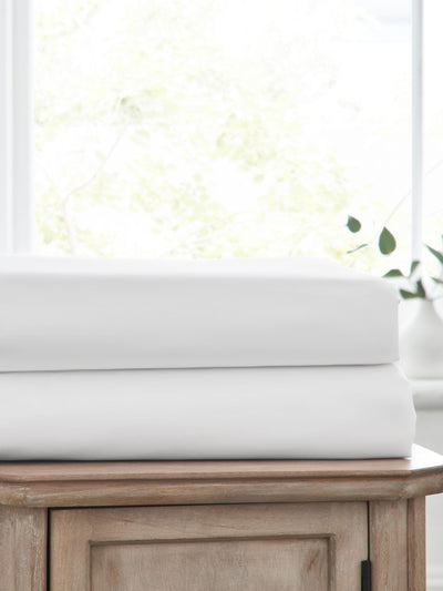 Neste Hvit Lettstelt Polycotton Formsydde Laken 2 Pakke - Kjøp online på McGrocer